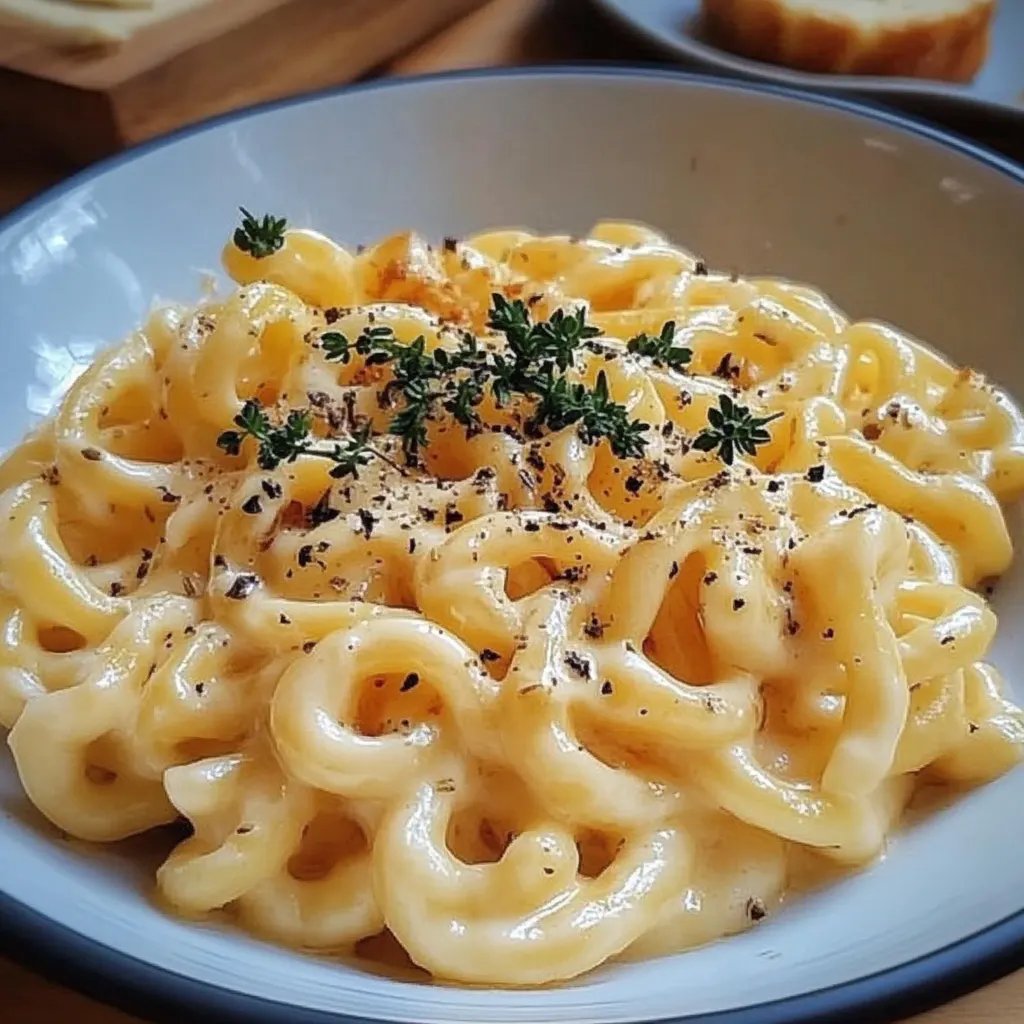 Cremige Nudelpfanne mit Crème fraîche