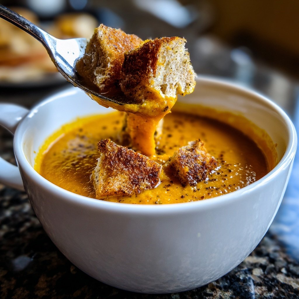 Kürbissuppe mit Thymian