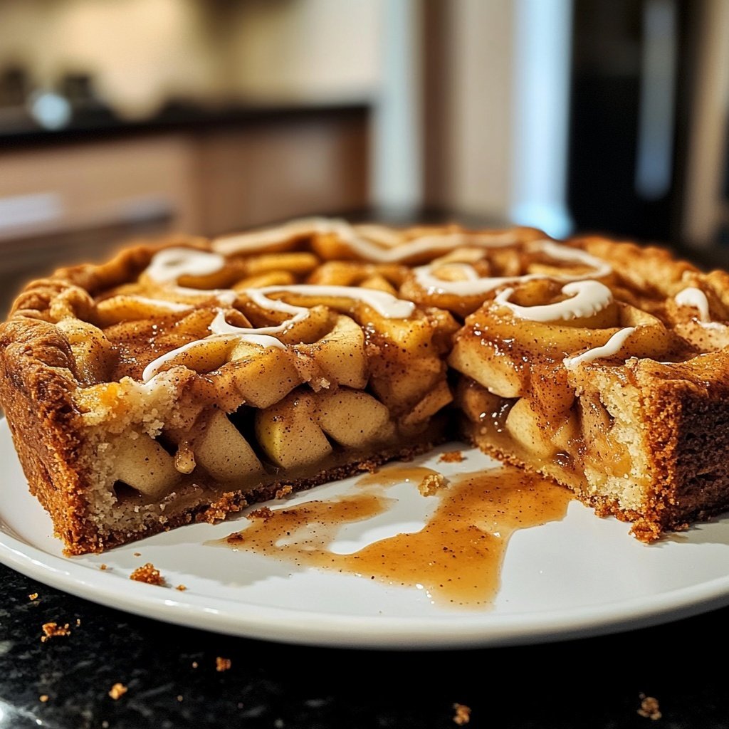 Saftiger Zimtschnecken-Apfelkuchen