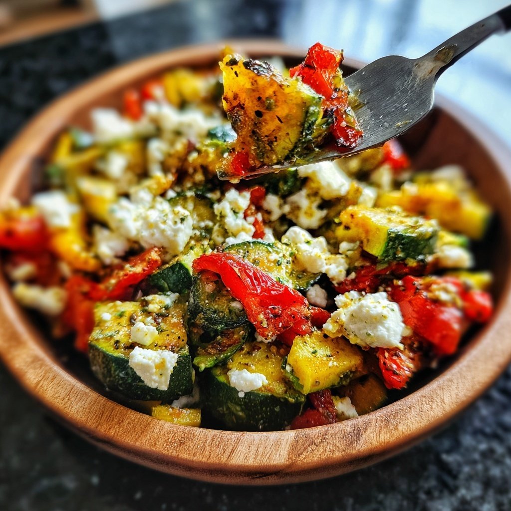 Gesund & Leicht Mediterrane Gemüsepfanne mit Feta