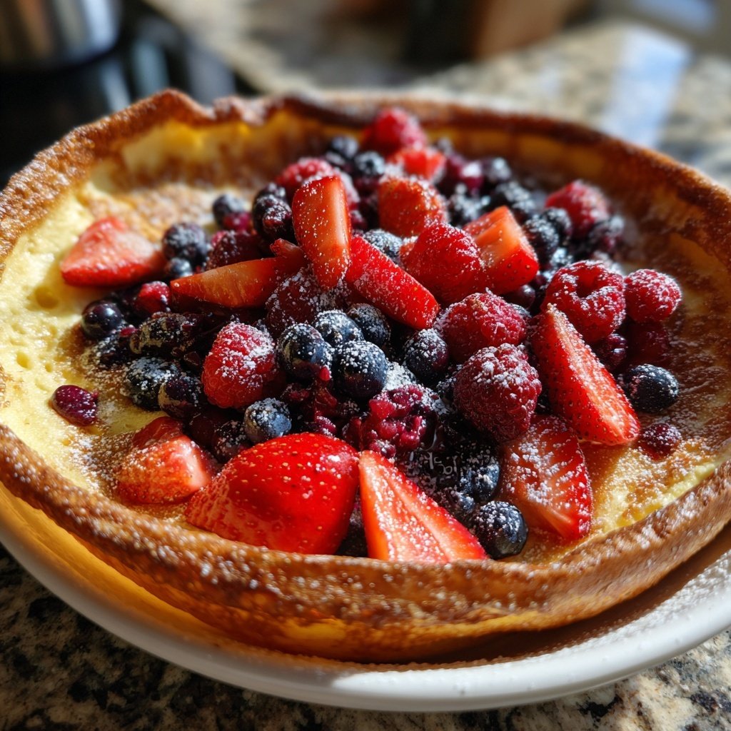 Pfannkuchen mit Beerenmix