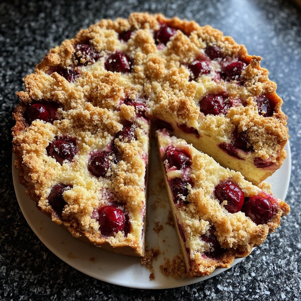Streuselkuchen Mit Kirschen