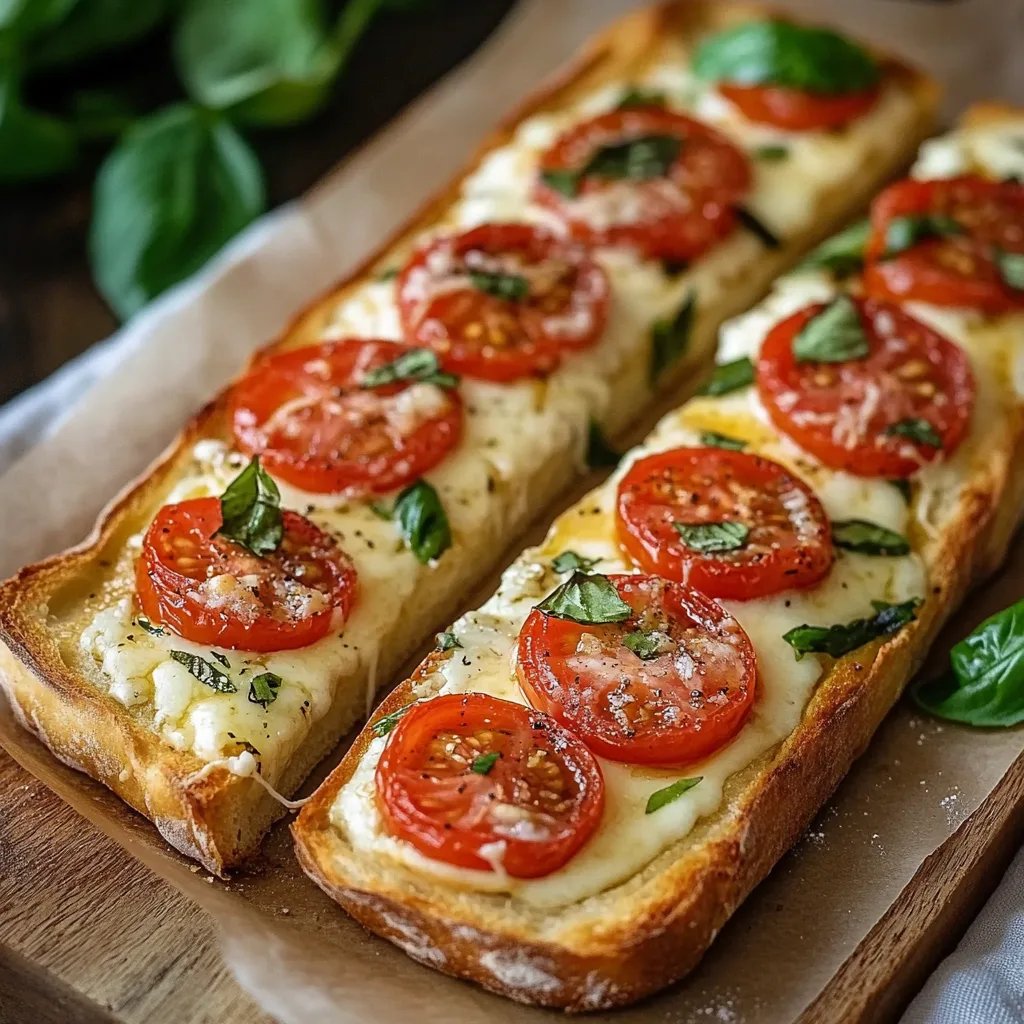 Baguettescheiben mit Tomaten & Mozzarella