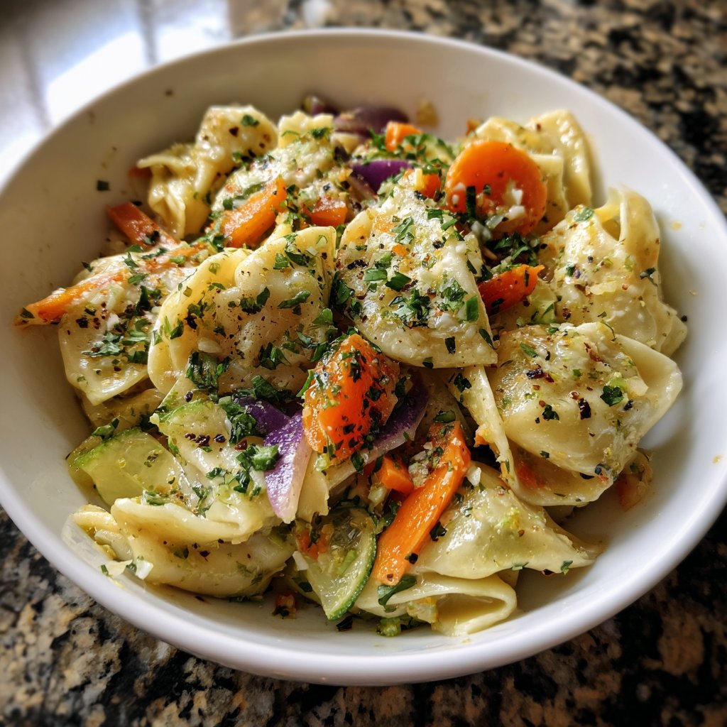 Reisnudeln mit Gemüse und Limette