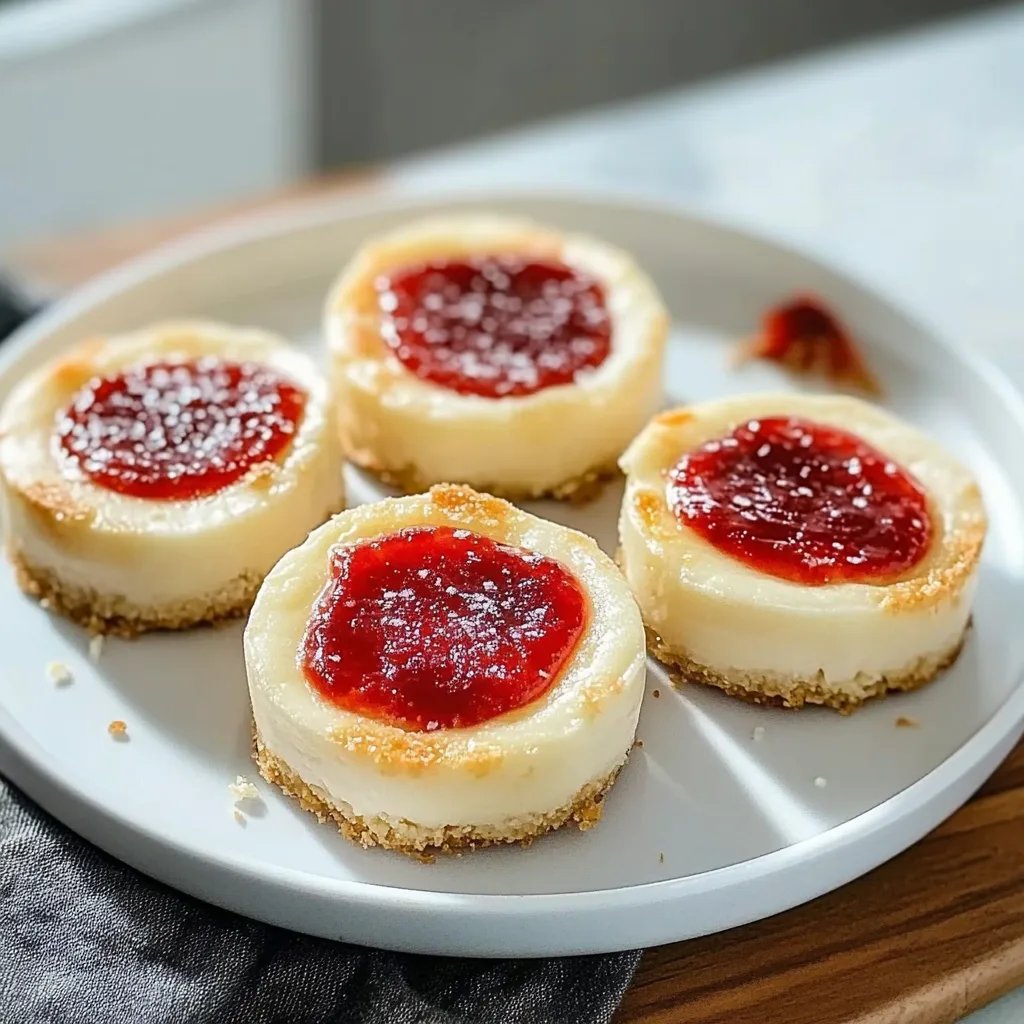 Klassische Mini-Käsekuchen nach New Yorker Art