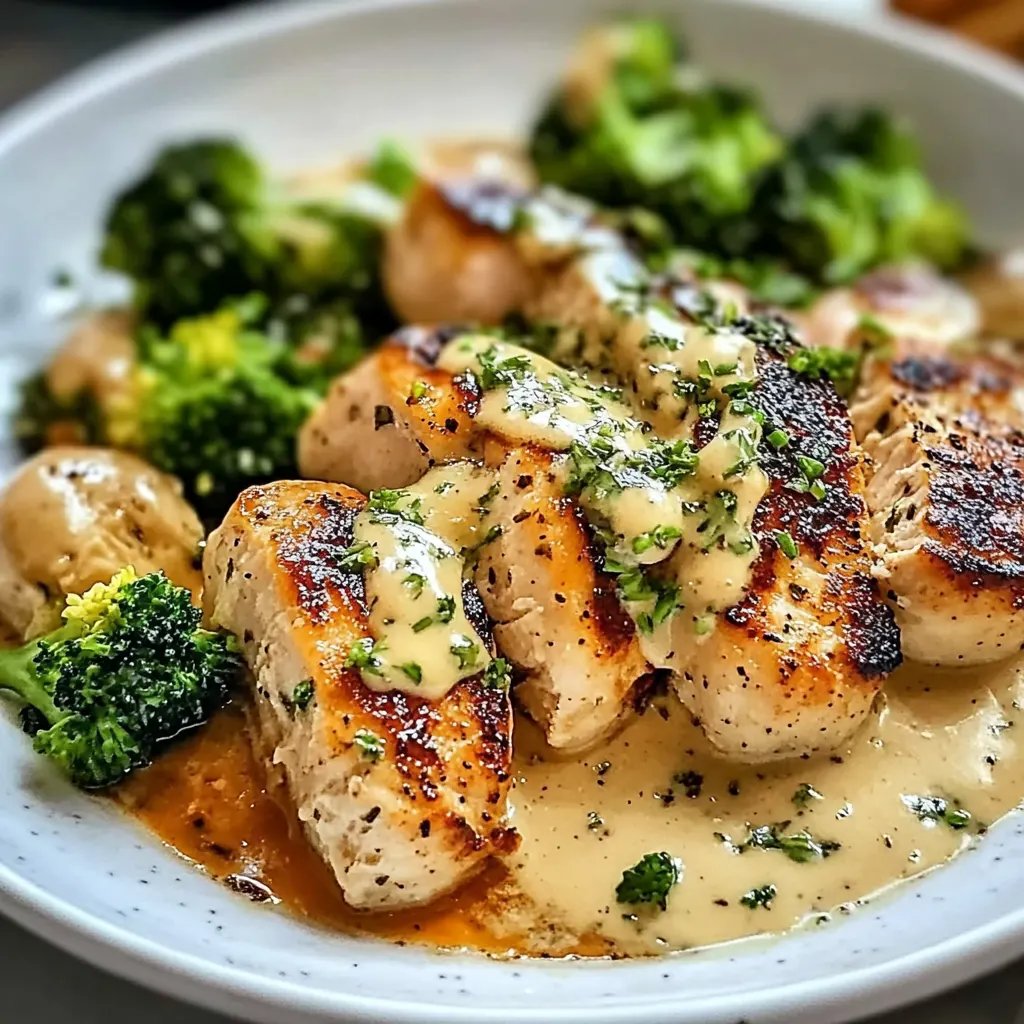 Hähnchen & Brokkoli in cremiger Sauce