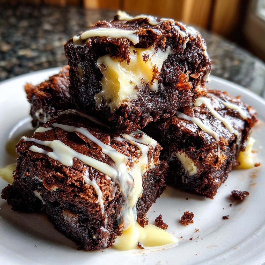 Brownies mit weißer Schokolade