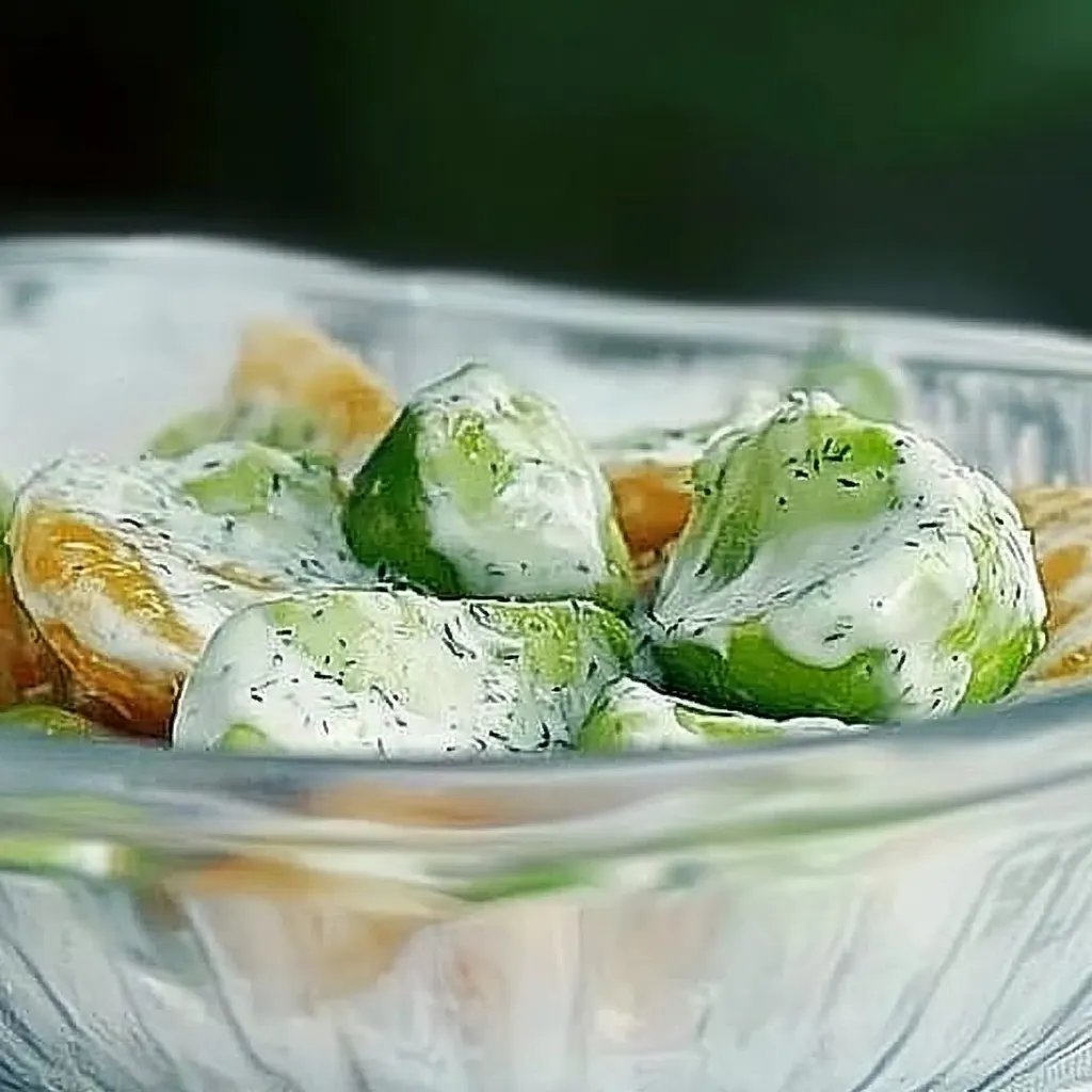 Cremiger Gurkensalat