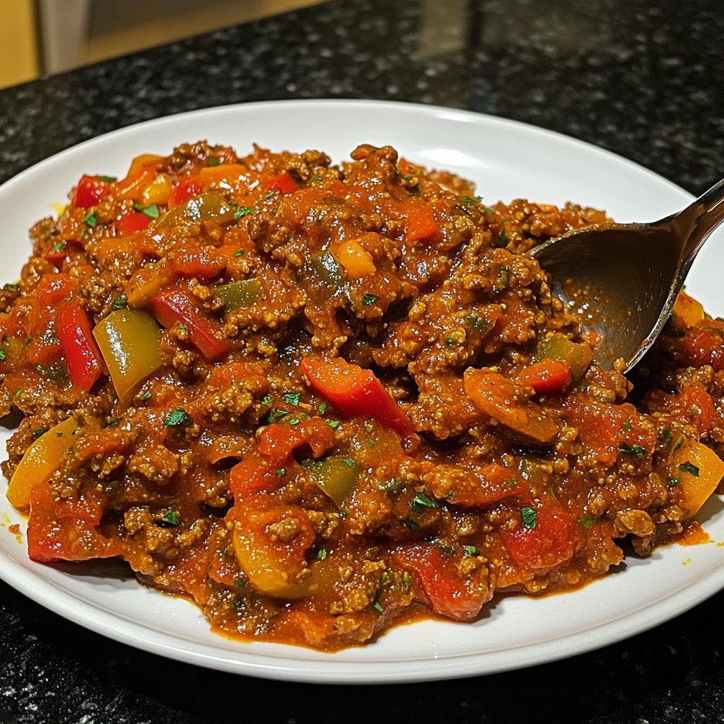 Hackfleisch Pfanne italienisch