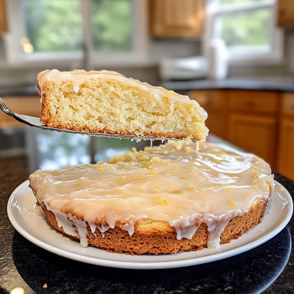 Zitronenkuchen für die Kaffeetafel