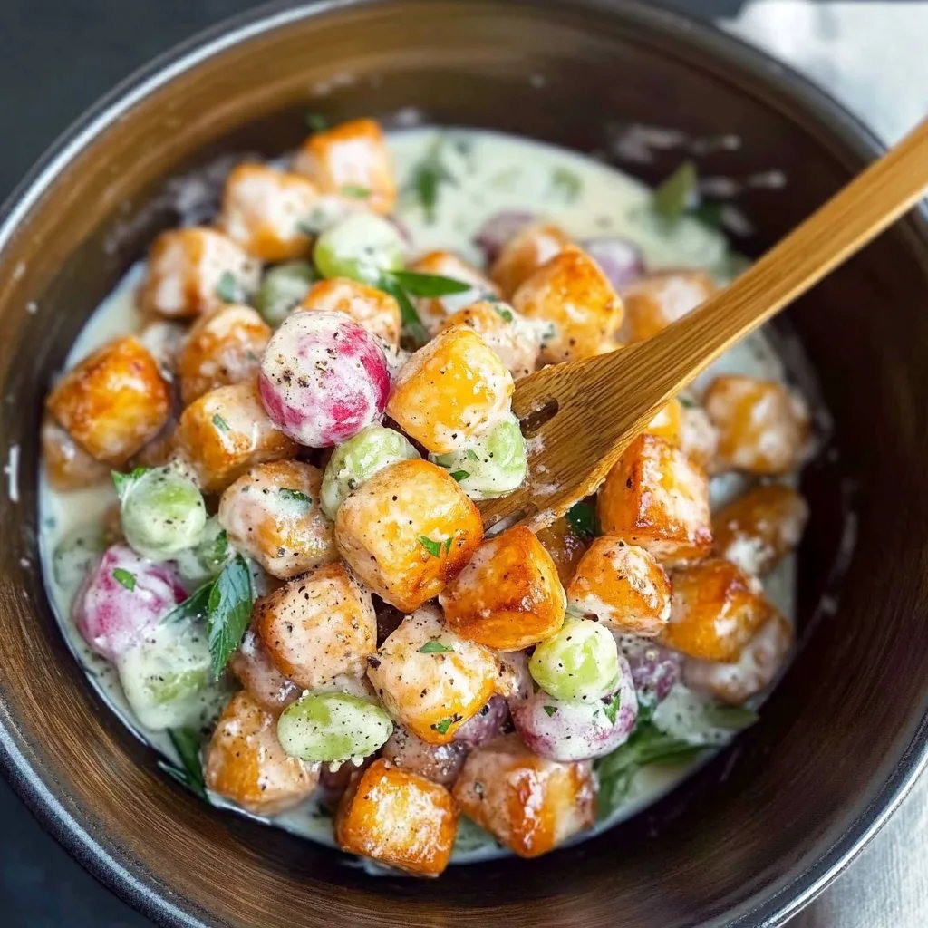 Knuspriger Gnocchi-Salat