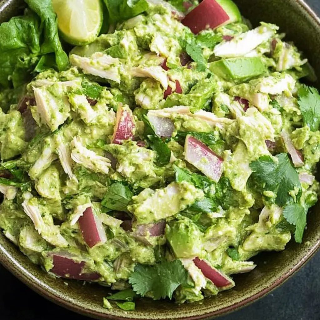 Pesto-Hähnchensalat