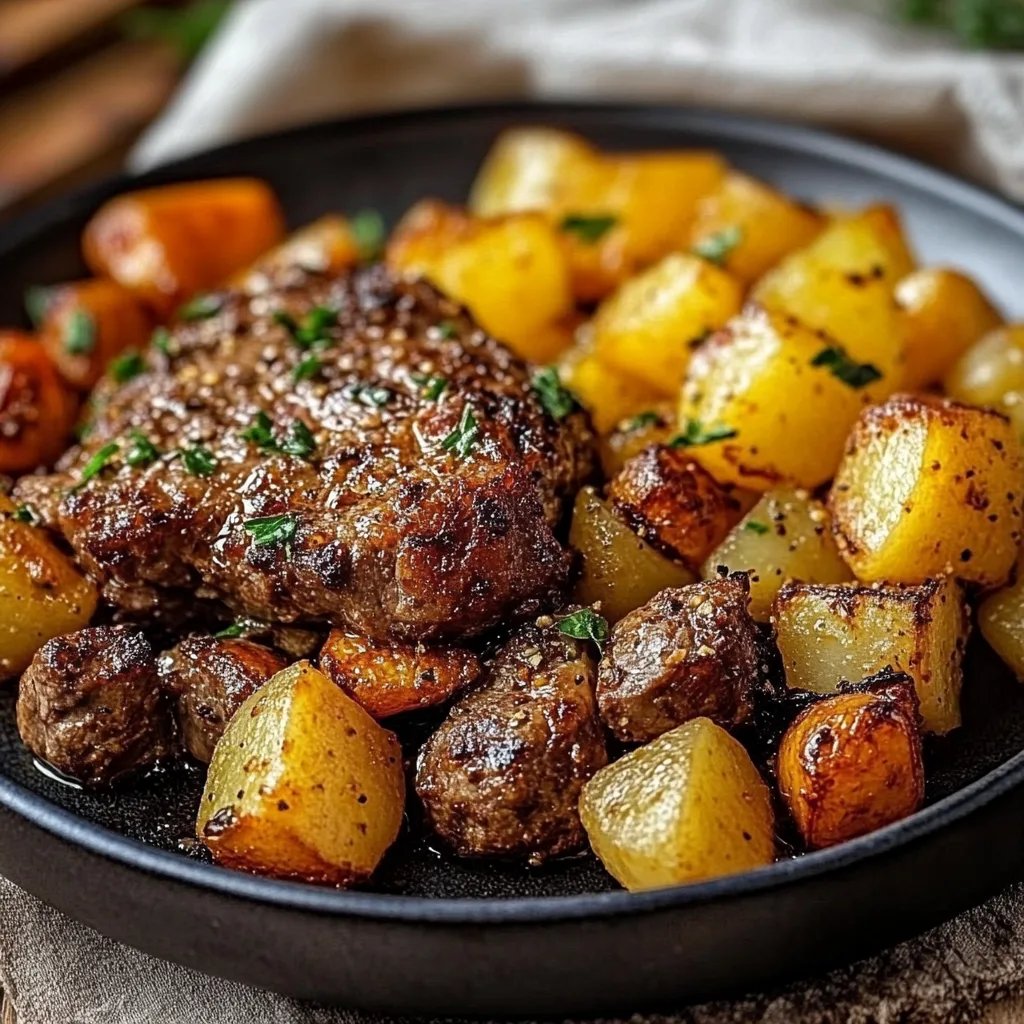Rinderhackfleisch mit Kartoffeln