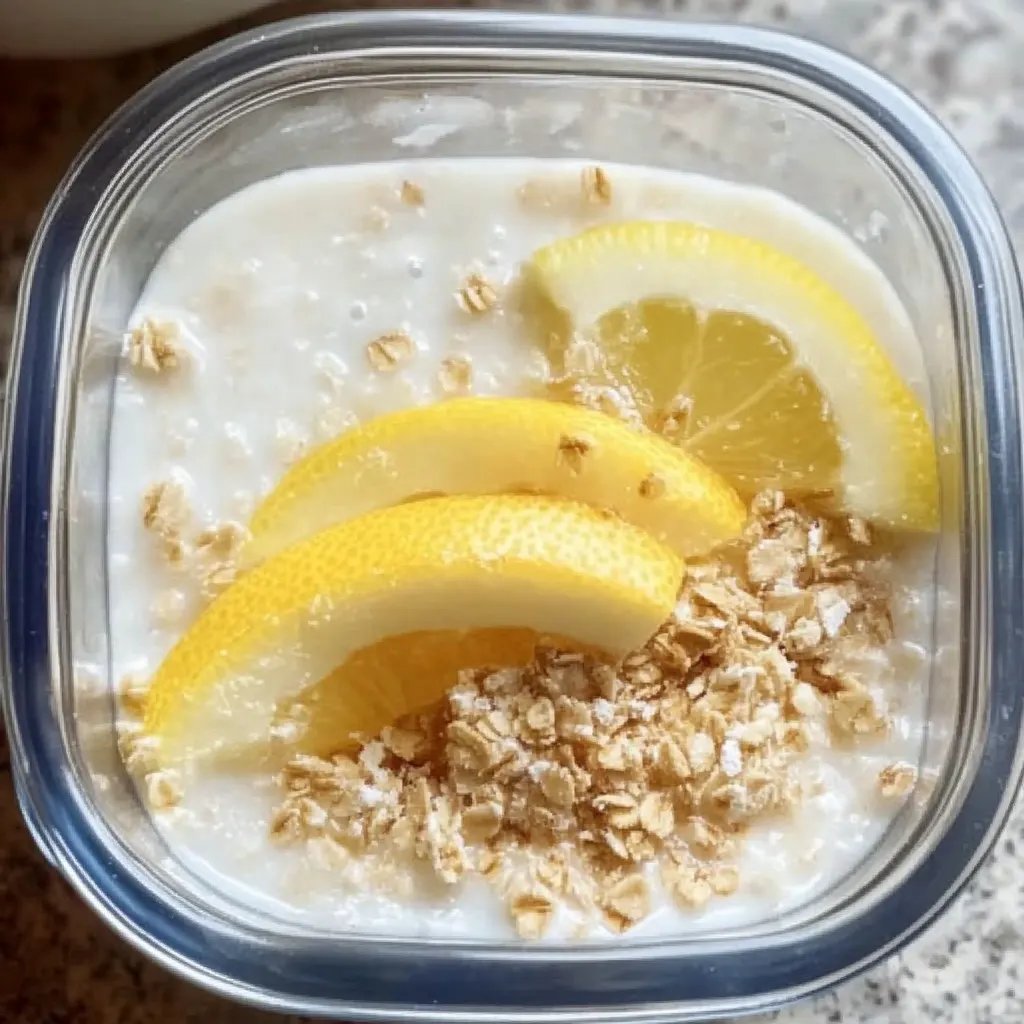 Zitronen-Käsekuchen-Overnight-Oats