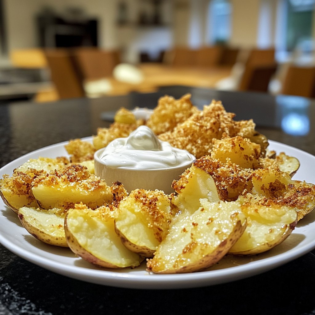 Ofenkartoffeln mit Joghurt-Dip