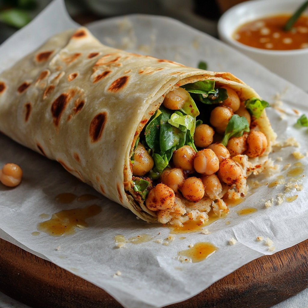 Wraps mit Kichererbsen