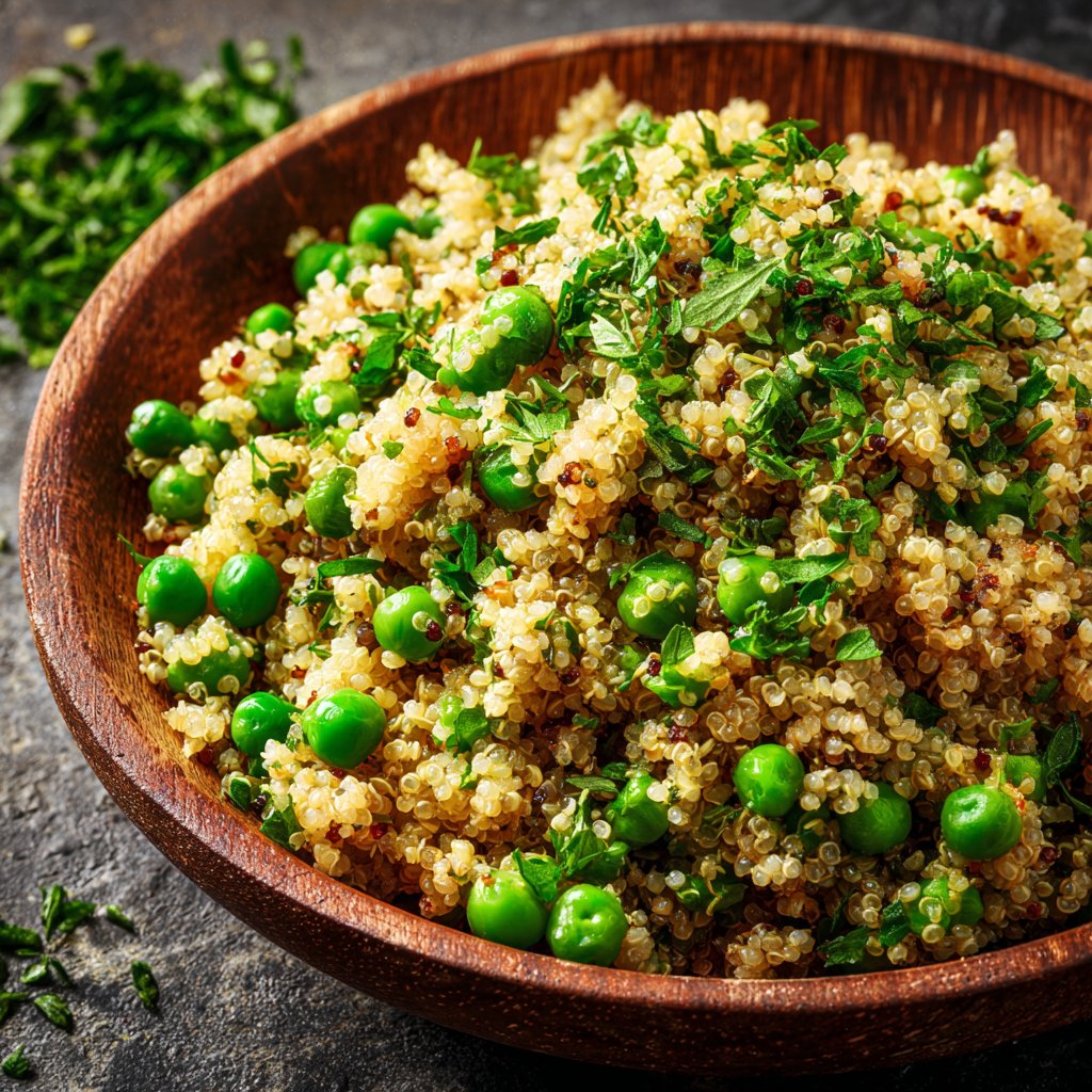 Quinoa mit Erbsen