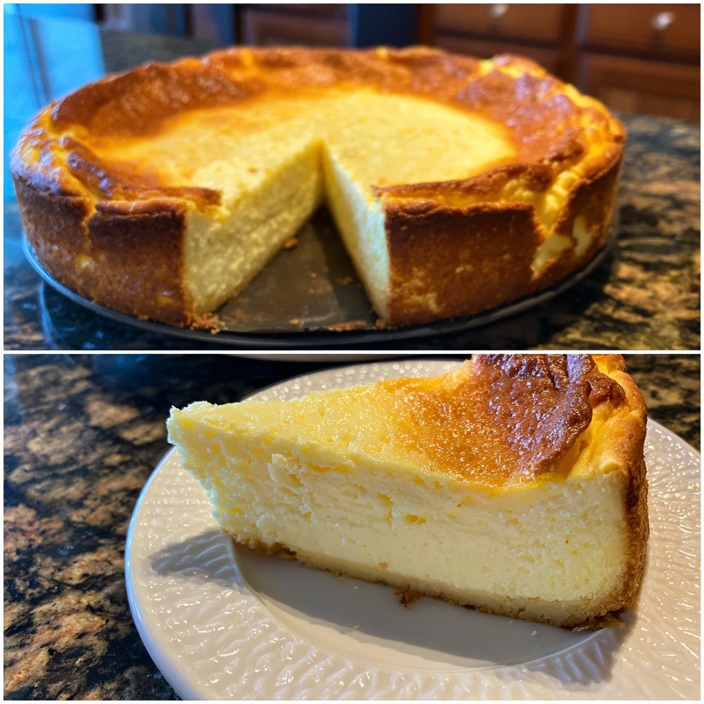 Käsekuchen ohne Boden