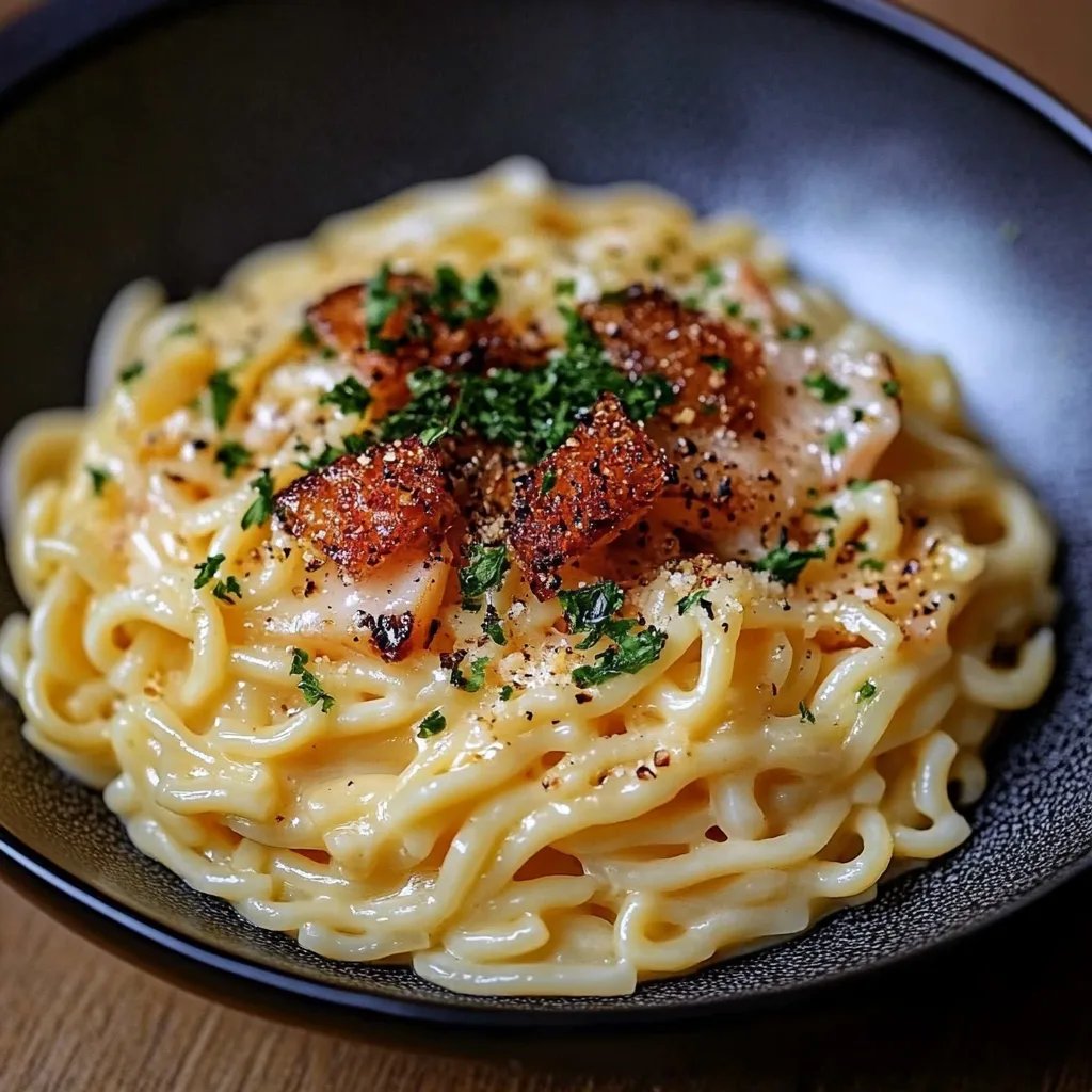 Cremige Ramen Carbonara