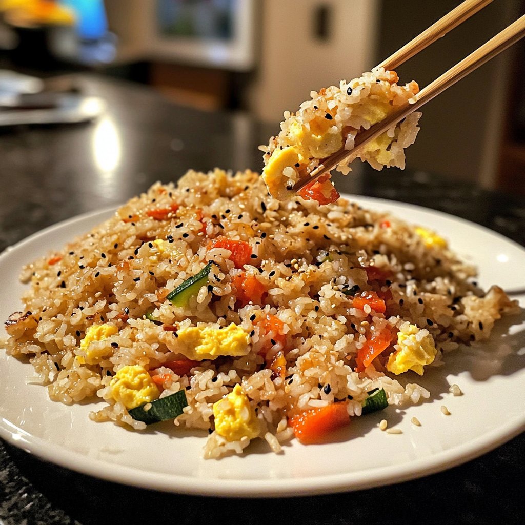 Gebratener Reis mit Sesamöl